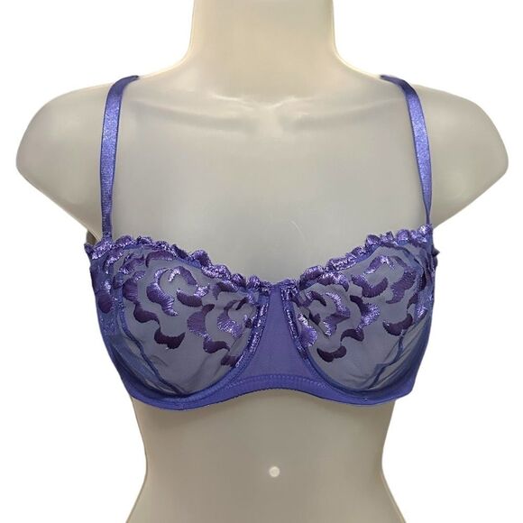 Adore Me Other - Adore Me Floral Lace Purple Sexy Lingerie Bra